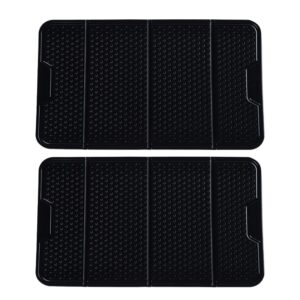 2 Pcs Car Anti-skid Mat Dash Phone Holder Automobile Nonslip Mats