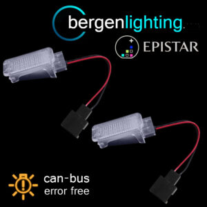 PARA SKODA SUPERB ROOMSTER 18 LED FOOTWELL PUERTA CORTESÍA DE BOOT LIGHT LAMP PAIR-