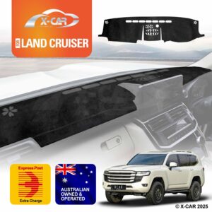 Alfombrillas de tablero para Toyota Landcruiser 300 LC300 2021+ cubierta de almohadilla de microfibra antideslizante-