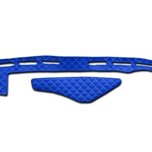 Juego de alfombrillas de tablero de cuero ecológico azules de 3 capas para camioneta RHD RENAULT K sin sensor 2014+-