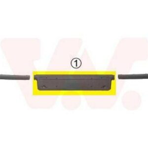 Soporte de matrícula VAN WEZEL soporte de matrícula negro para BMW 3 sedán-