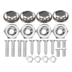 Kit de montaje de matrícula de coche fijación de número accesorios de marco de tornillo automotriz-