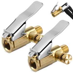 2 Pcs Copper Tire Chuck Locking Air Chuck Quick Connect Inflator Accessories