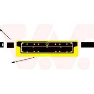 VAN WEZEL Kennzeichenhalter Nummernschildhalter schwarz für BMW 3 Cabrio (E36)