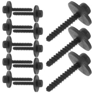 30 Pcs Wheel Arch Trim Screws Undertray Self Tapping License Plate Frame