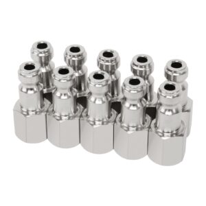 Automotive T-Air Plug 1/4" NPT Female Pneumatic Plugs Air Compressor Accessor...