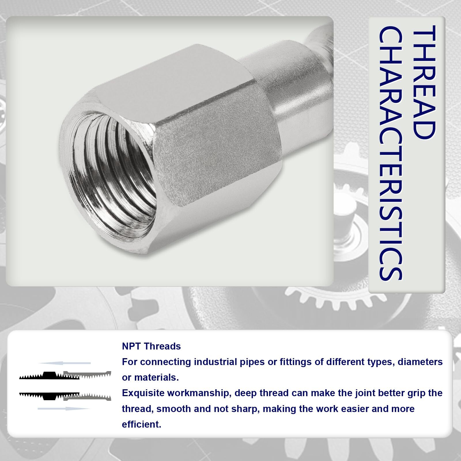 Automotive T-Air Plug 1/4" NPT Female Pneumatic Plugs Air Compressor Accessor... - Image 5