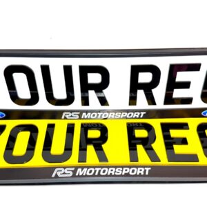 X2 FORD RS Motorsport Car Number Placas Marcos Alrededores Soportes Auténticos-