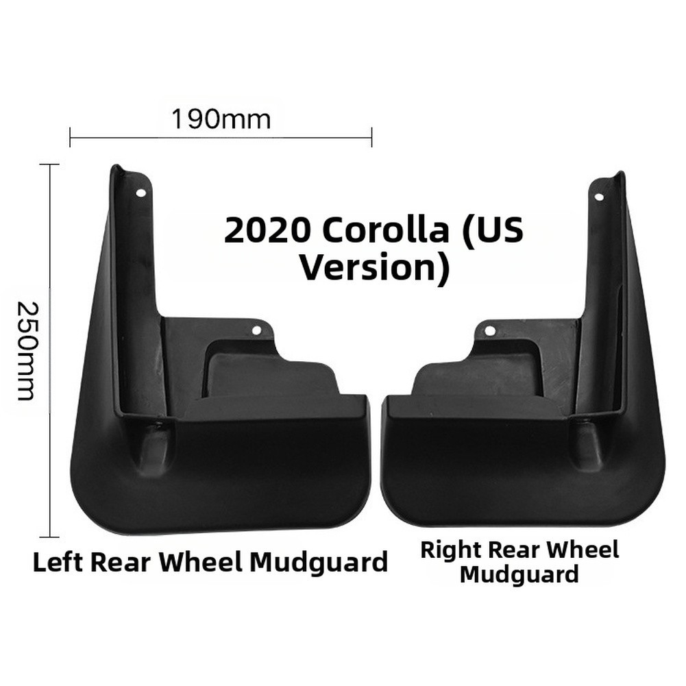 Juego de guardabarros de guardabarros automotrices para Toyota Corolla 2020 a 2025 4 piezas- - Image 2