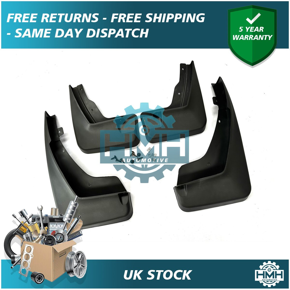 Guardabarros delanteros traseros Easy Fit para Land Rover Freelander Sport 2012-2016 HMH-