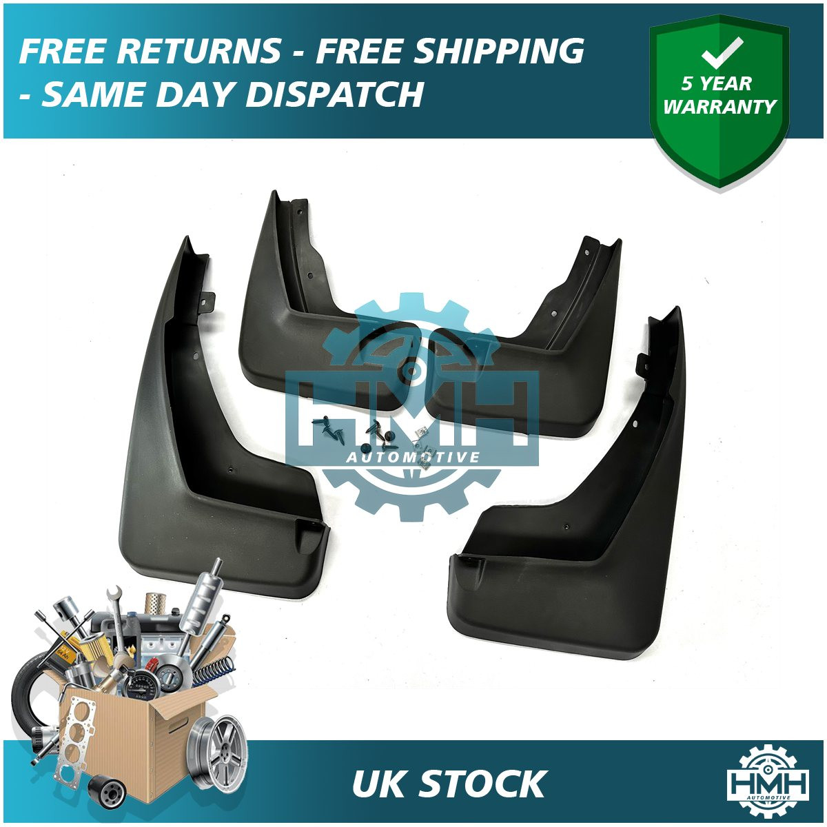 Guardabarros delanteros traseros Easy Fit para Land Rover Freelander Sport 2012-2016 HMH- - Image 2