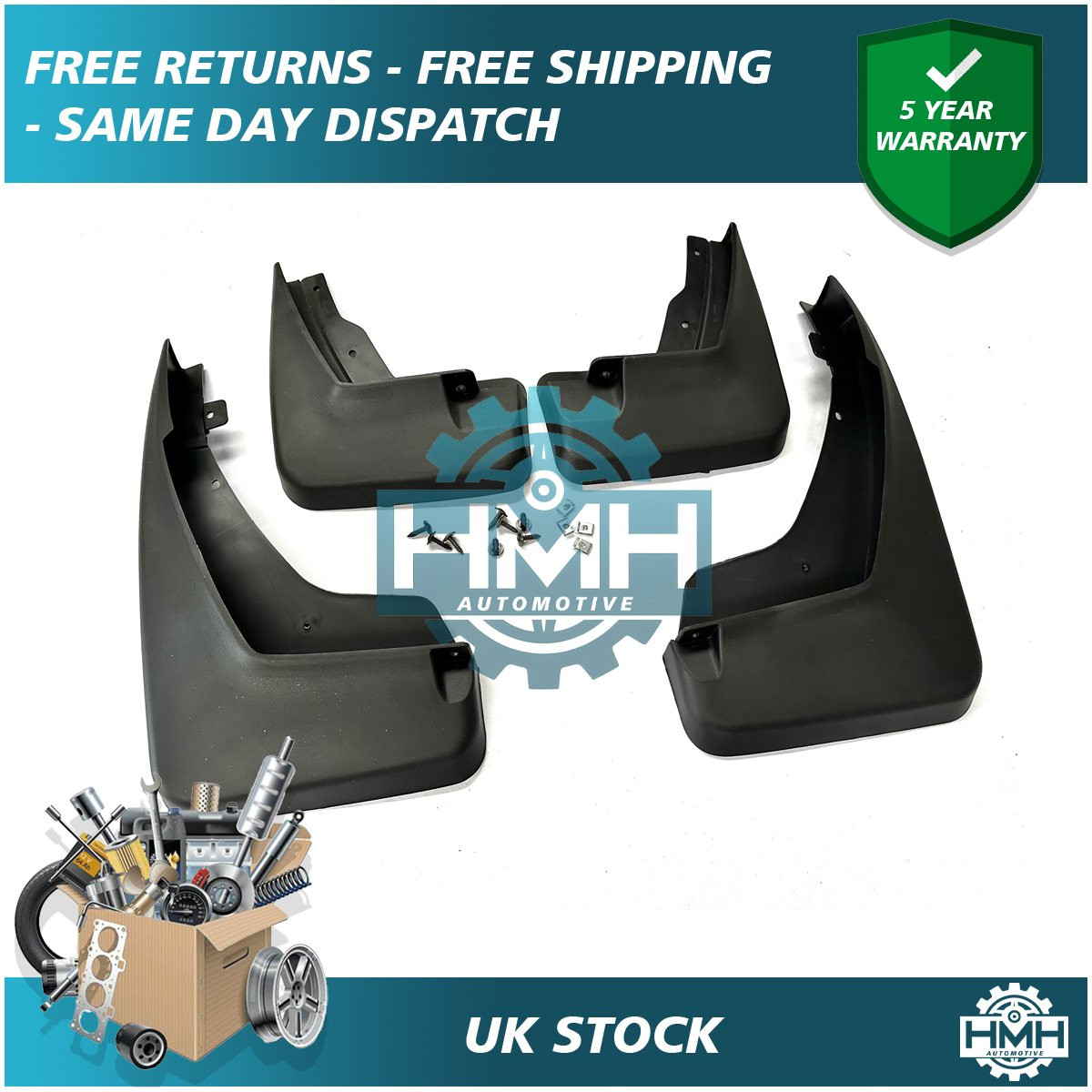 Guardabarros delanteros traseros Easy Fit para Land Rover Freelander Sport 2012-2016 HMH- - Image 3