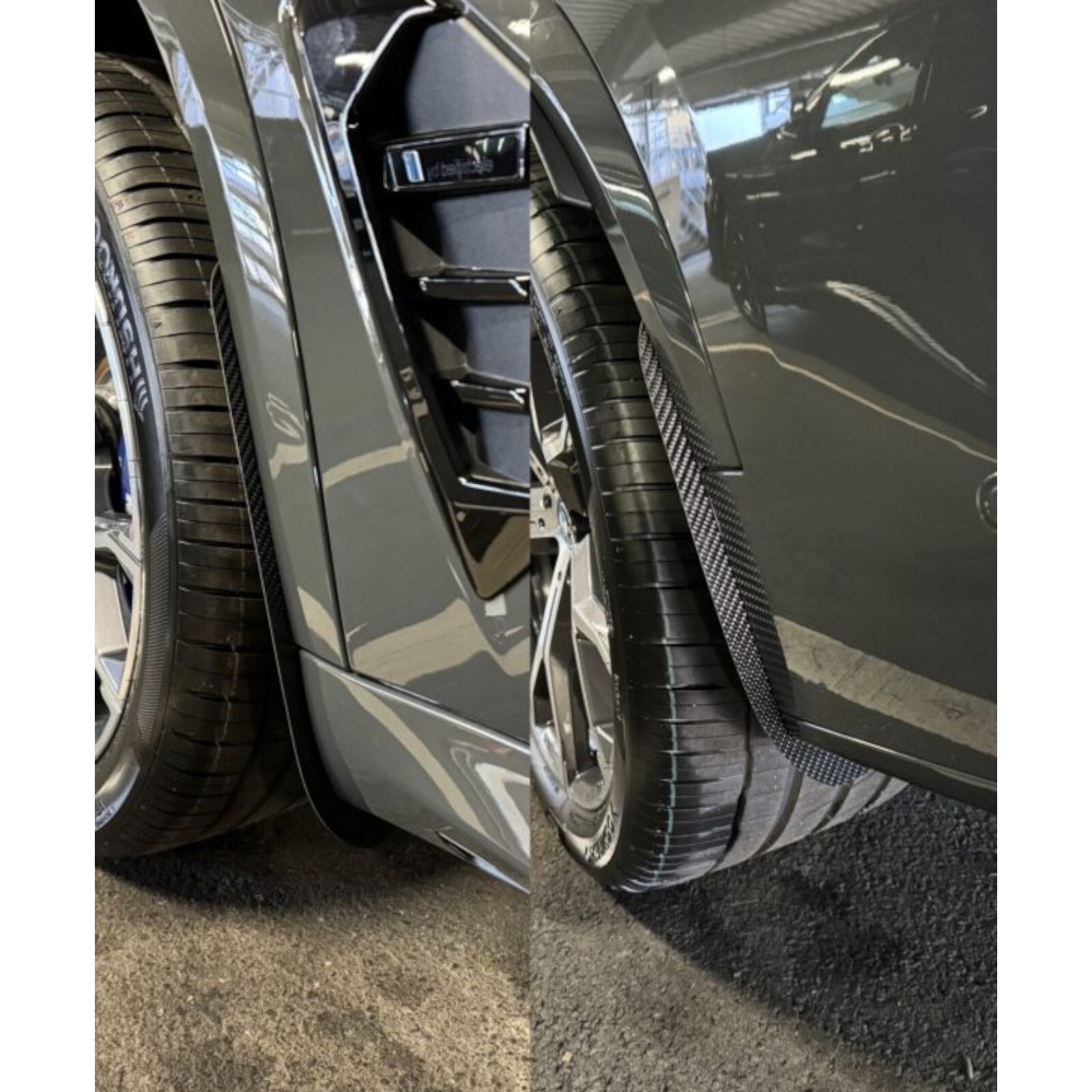Kit de guardabarros/arco delanteros de carbono brillante diseño AP para BMW X5 X5M G05/G18- - Image 2