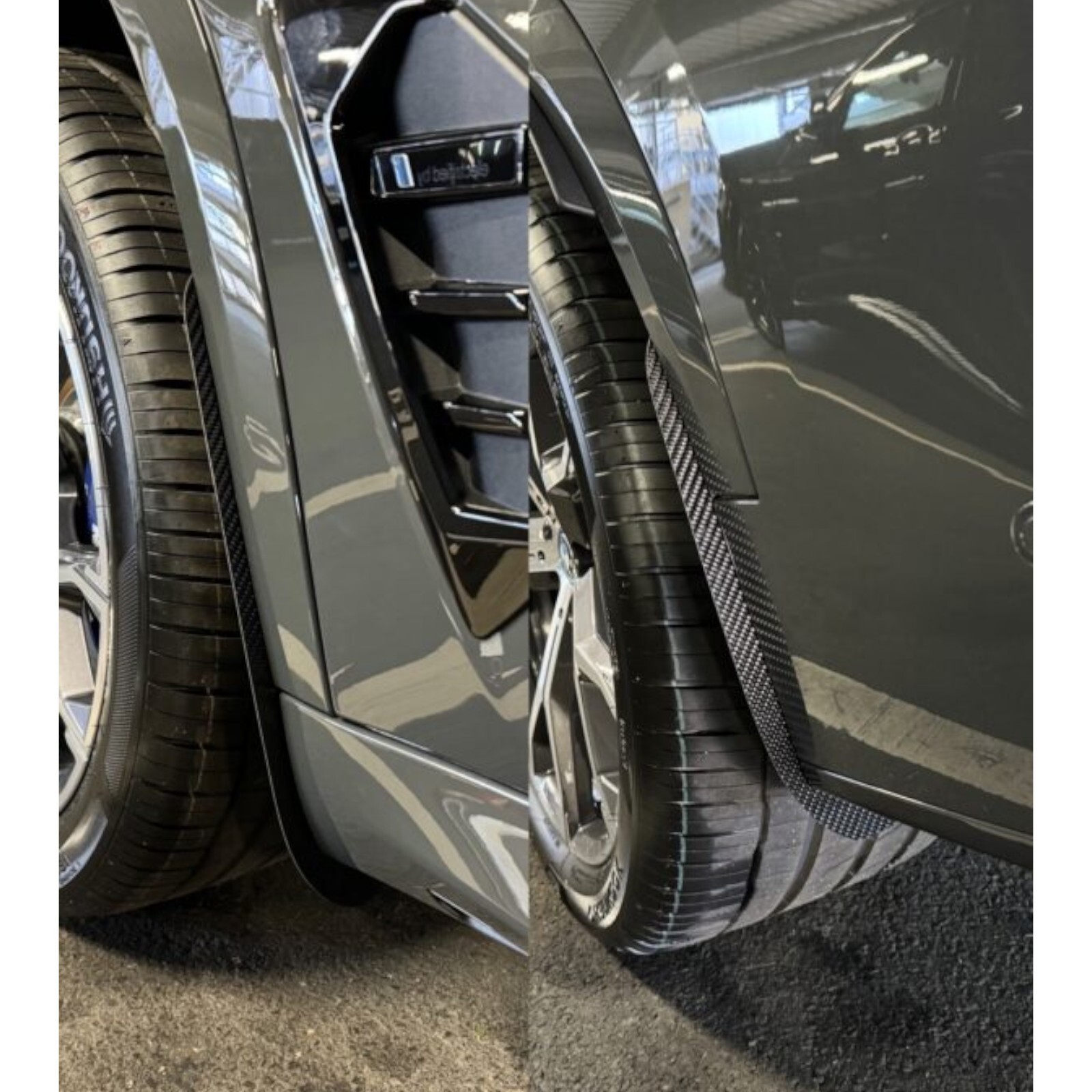 Kit de guardabarros/arco delanteros de carbono brillante diseño AP para BMW X5 X5M G05/G18- - Image 3