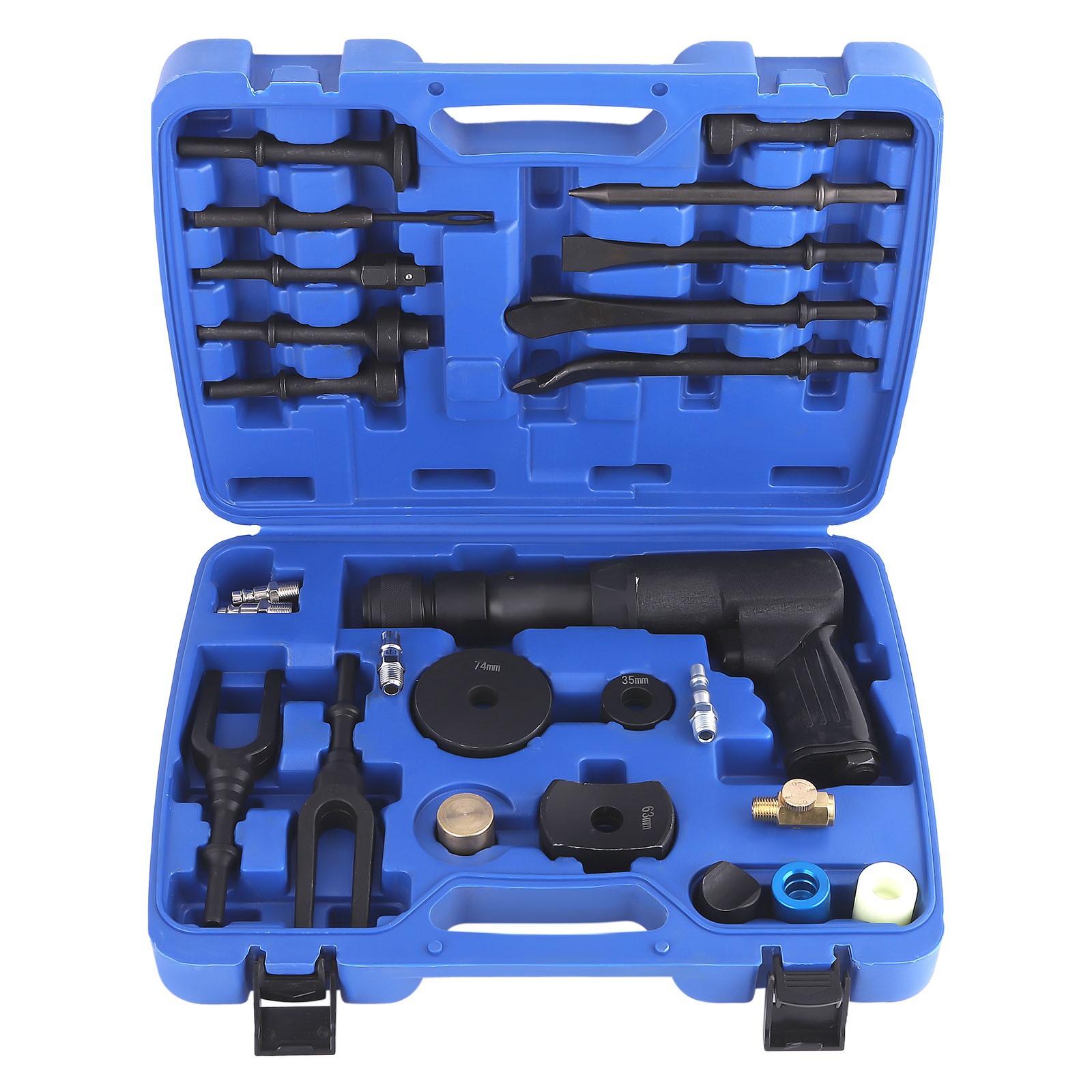 Professional Grade Air Hammer Set 2100BPM Automotive Repair Tool Kit with Case