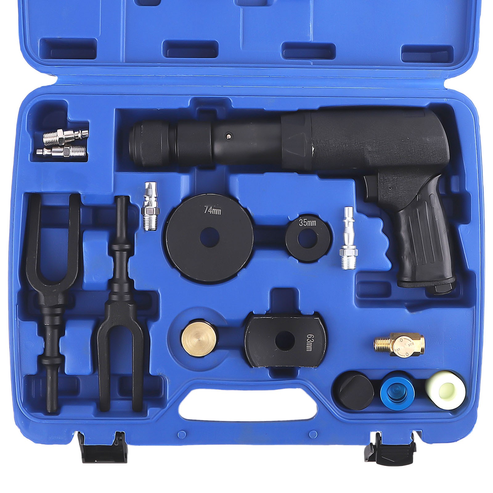 Air Hammer Kit Chrome Molybdenum Steel 19PC Set Automotive Repair Tools Case - Image 4