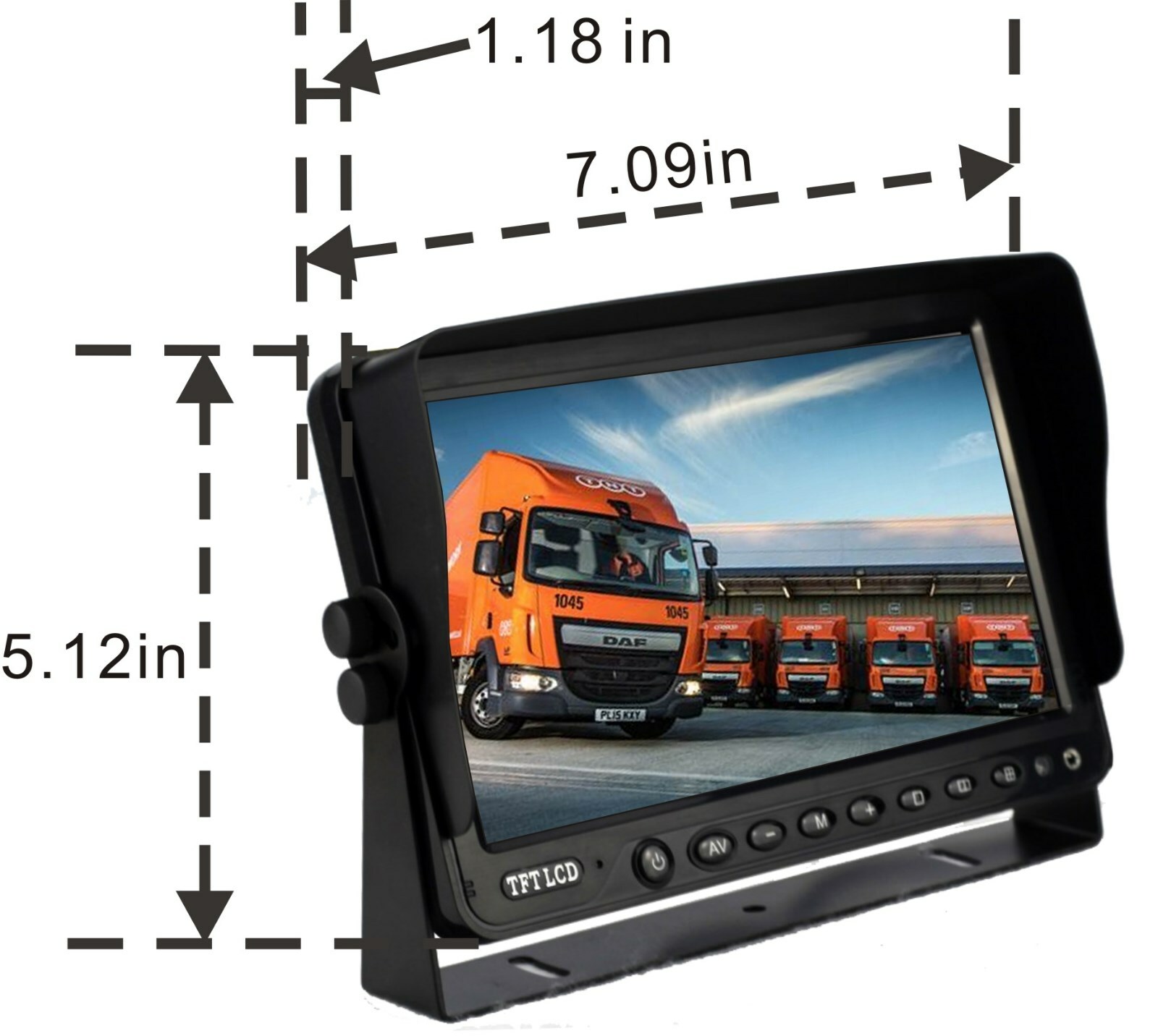 SUPER CLEAR AHD 1080P 7"REAR VIEW REVERSING BACKUP CAMERA SYSTEM CCTV SKID STEER - Image 2