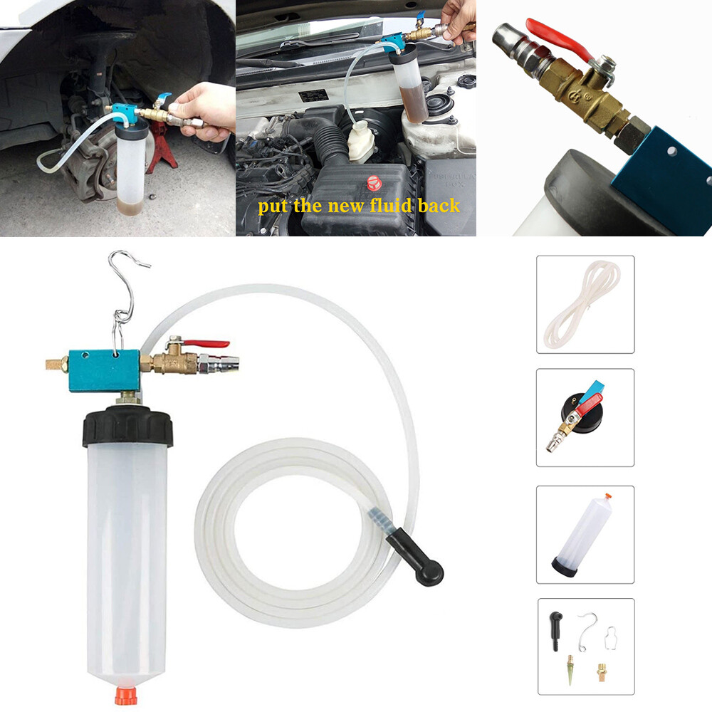 Car Pneumatic Brake Fluid Bleeder Kit Air Extractor Pump Oil Bleeding Tool Kits - Image 2
