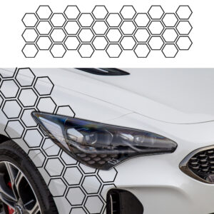 Pegatinas universales automotrices con gráficos de PVC para automóviles-