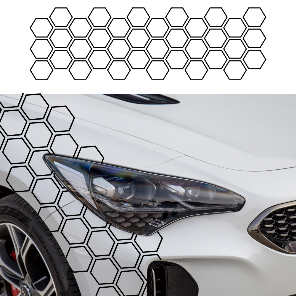 Pegatinas universales automotrices con gráficos de PVC para automóviles-