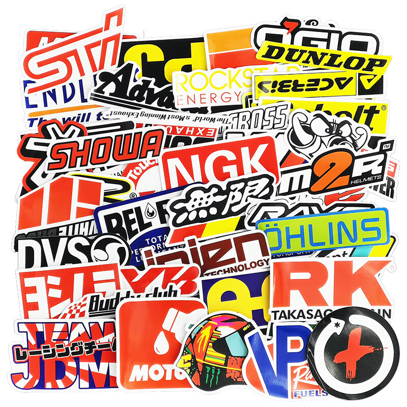 Patrocinador Automotriz JDM Paquete de 100 Calcomanías Pegatinas V1 Carreras de Automóviles Turbo Drift Lote- - Image 4