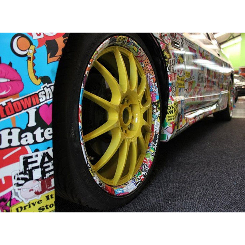 Patrocinador Automotriz JDM Paquete de 100 Calcomanías Pegatinas V1 Carreras de Automóviles Turbo Drift Lote- - Image 5