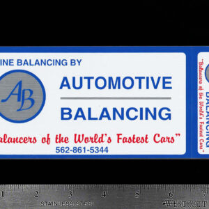 Equilibrio AUTOMOTRIZ - Equilibrio motor - Calcomanía/pegatinas originales vintage de carreras-
