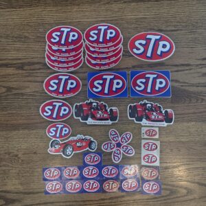 Vintage STP Automotive Stickers 1970's