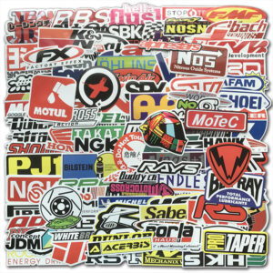Patrocinador Automotriz JDM Paquete de 100 Calcomanías Pegatinas V1 Coche de Carreras Turbo Drift Lote-