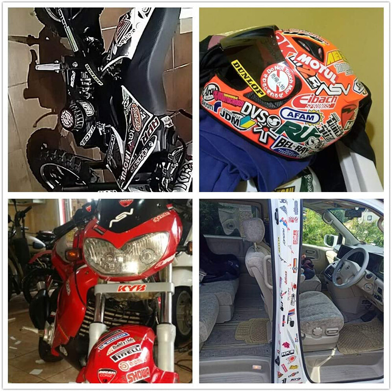 Patrocinador Automotriz JDM Paquete de 120 Calcomanías Pegatinas V1 Carreras de Automóviles Turbo Drift Lote- - Image 5