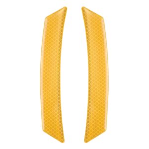 2 pegatinas de marcador lateral reflectantes para automóvil protector reflector automotriz, amarillo-