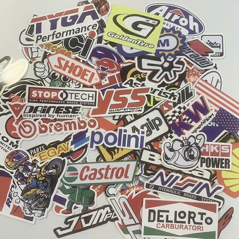 Patrocinador Automotriz JDM Paquete de 100 Calcomanías V1 Carreras de Automóviles Turbo Drift Lote-