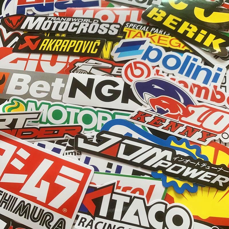 Patrocinador Automotriz JDM Paquete de 40 Calcomanías Pegatinas V1 Carreras de Automóviles Turbo Drift Lote- - Image 3