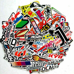 Patrocinador Automotriz JDM Paquete de 100 Calcomanías Pegatinas V1 Carreras de Automóviles Turbo Drift Lote-