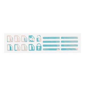 Calcomanías adhesivas de botones de coche brillantes decorativas automotrices-