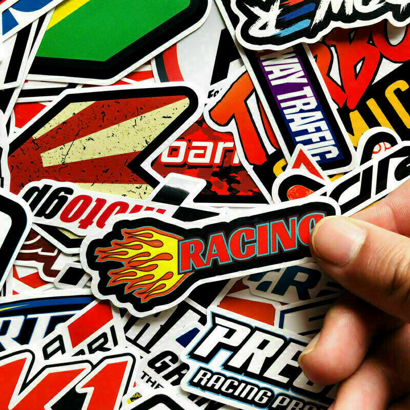 Patrocinador Automotriz JDM Paquete de 100 Calcomanías Pegatinas V1 Carreras de Automóviles Turbo Drift Lote- - Image 5
