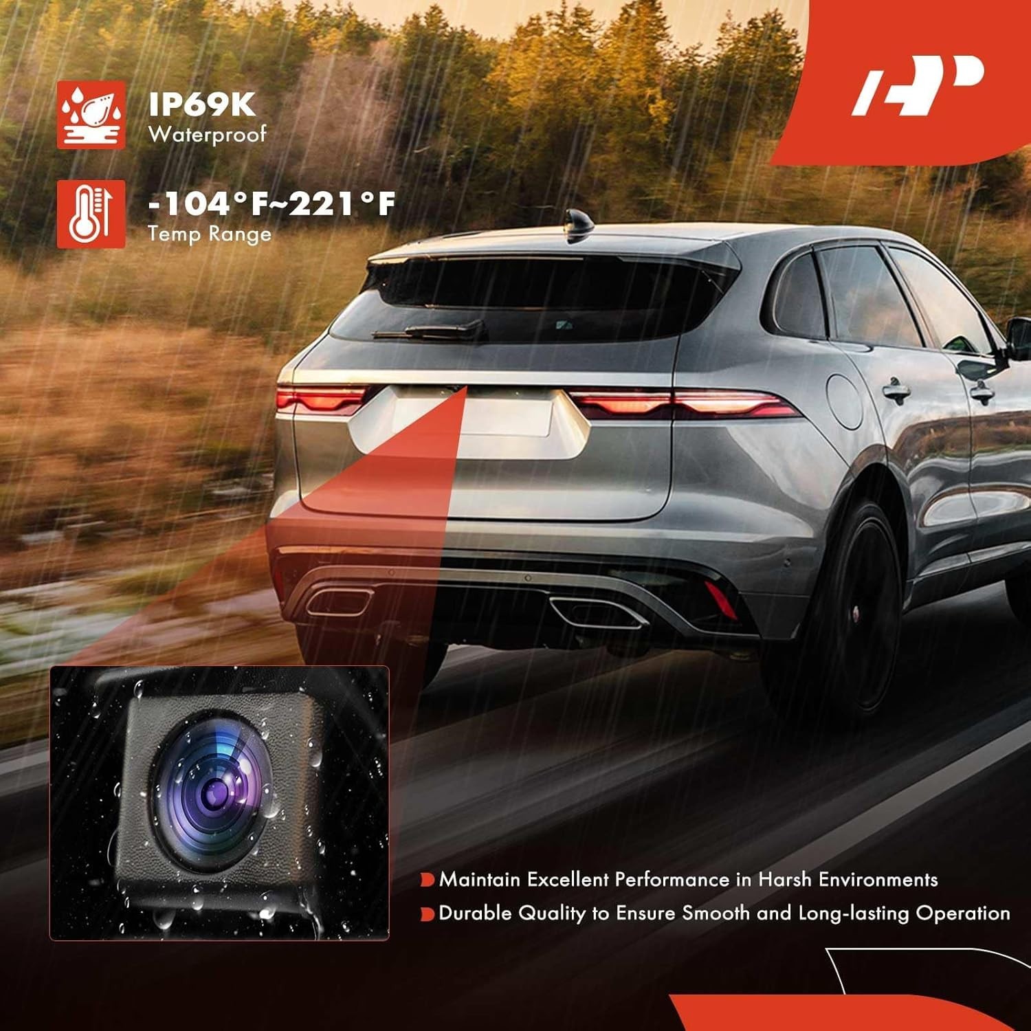 A-Premium Park Assist Camera Rear View Backup Reverse Camera - Image 4