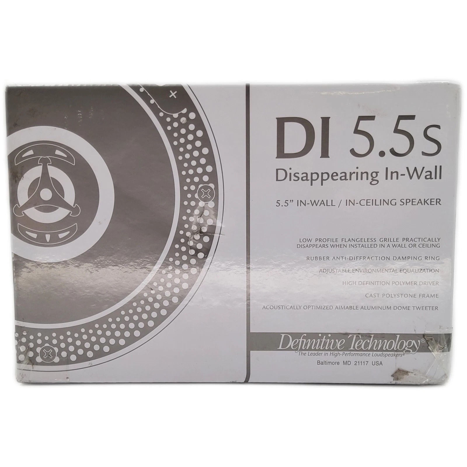 DI 5.5S Disappearing In-Wall/In-Ceiling Bluetooth Speaker - Image 5