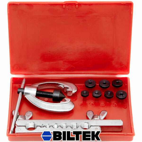 10 Pc Brake & Air Line Double Flaring Tool Kit Set Tool Automotive Hand Tools HD - Image 3