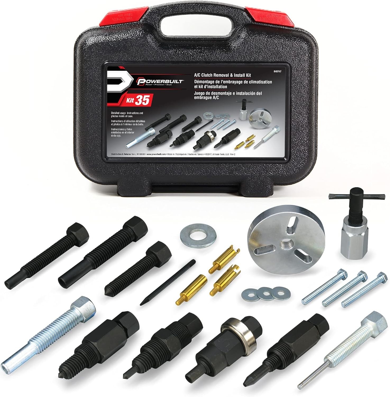 A/C Air Conditioning Clutch Removal and Installation Tool Kit for Automotive ... - Image 2