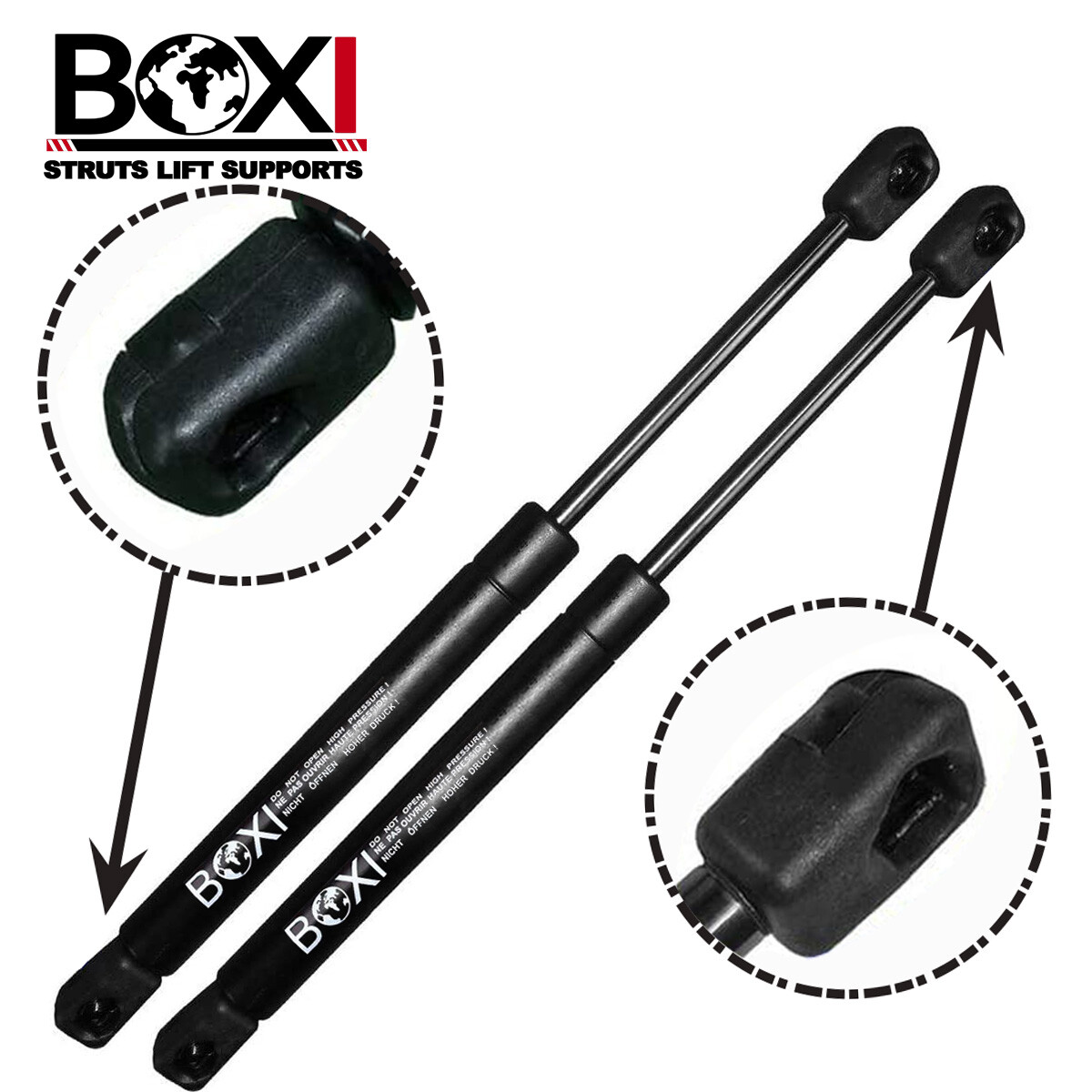 2x Amortiguadores Soportes de Elevación 19.7" 105lbs Se Adapta a Caja de Herramientas Universal Cubierta SPA Ventana RV-