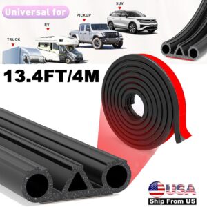 Sello adhesivo para puerta trasera de cubierta Tonneau para camioneta pickup, automotriz 13,1 pies negro-