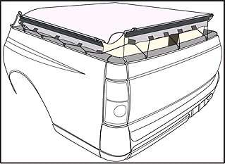 Cubierta con clip Tuff 'sin taladro' 2,0 toneladas para Ram 1500 Express 6'4" cabina cuádruple- - Image 4