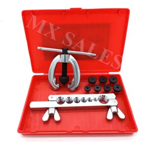 10Pc Brake & Air Line Double Flaring Tool Kit Set Tool Automotive Repair Flare