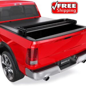 Soft Quad FOLD Truck Bed Tonneau Cover Compatible for 2002-2025 Dodge Ram 1500 I