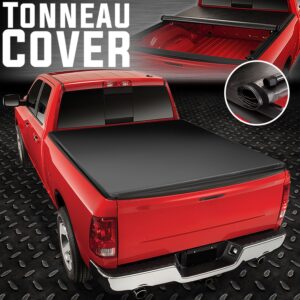 PARA 09-24 DODGE RAM 1500 2500 3500 6,5 FT PLATAFORMA VINILO SUAVE CUBIERTA ENROLLABLE-