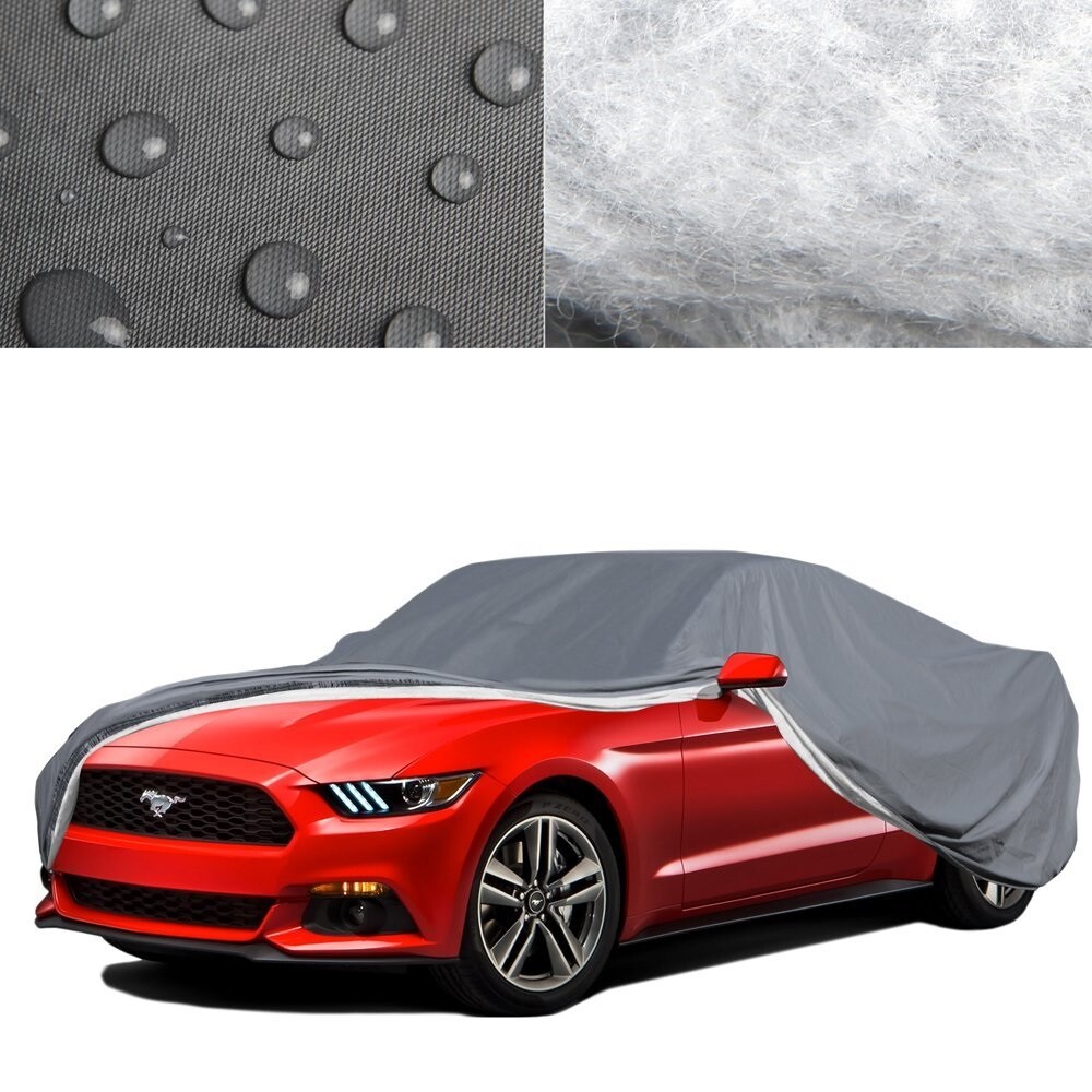 Cubierta de automóvil resistente para todo clima impermeable forrada de algodón gran retorno- - Image 2