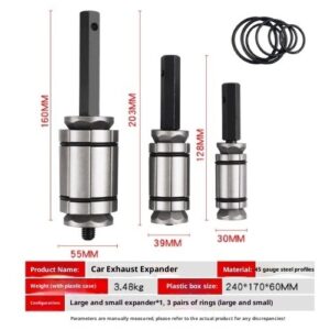 Exhaust Pipe Expander for Automotive Systems Repair and Maintenance Tool