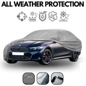 SE ADAPTA AL LEXUS ES 300H - Cubierta de automóvil impermeable de lujo de 2 capas algodón resistente-