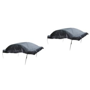 2 Piezas Impermeable Medio Coche Cubierta Automotriz Parasol Todo Clima-